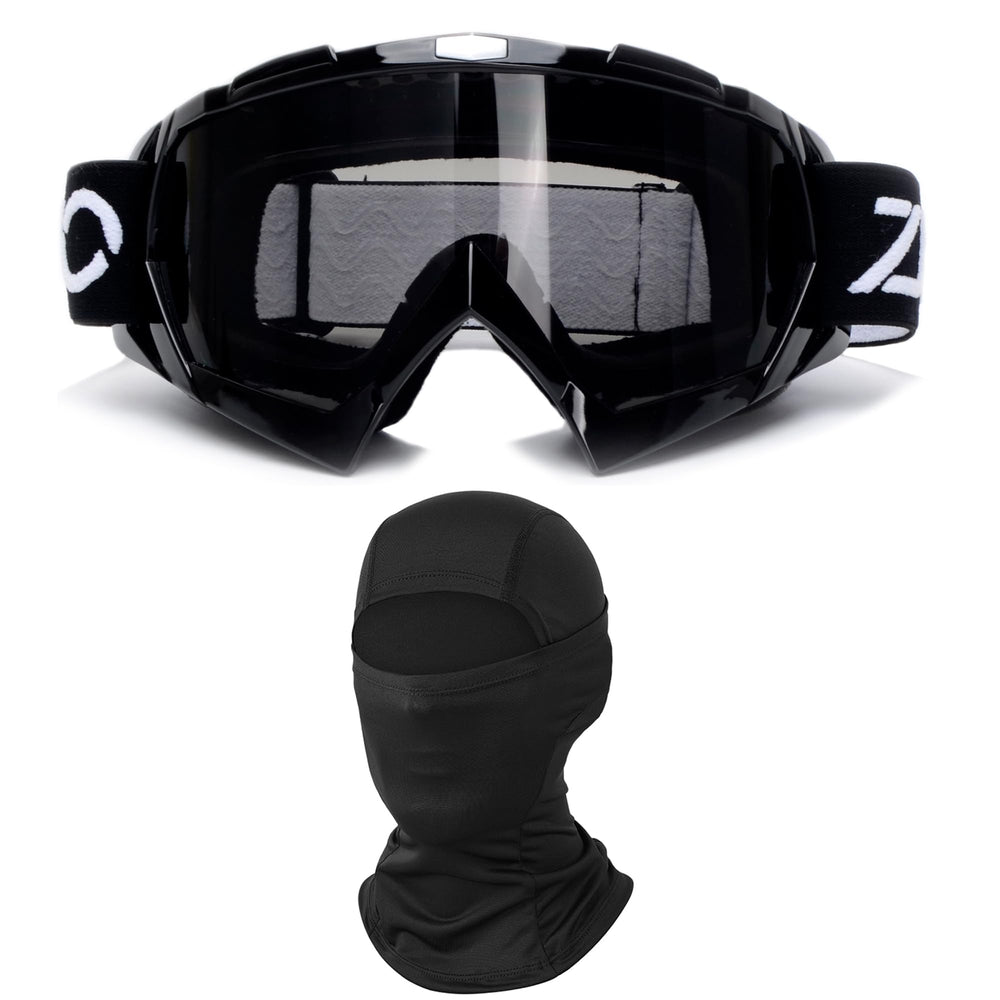 ZJNUO ATV goggles with balaclava set offering wind protection and comfort.