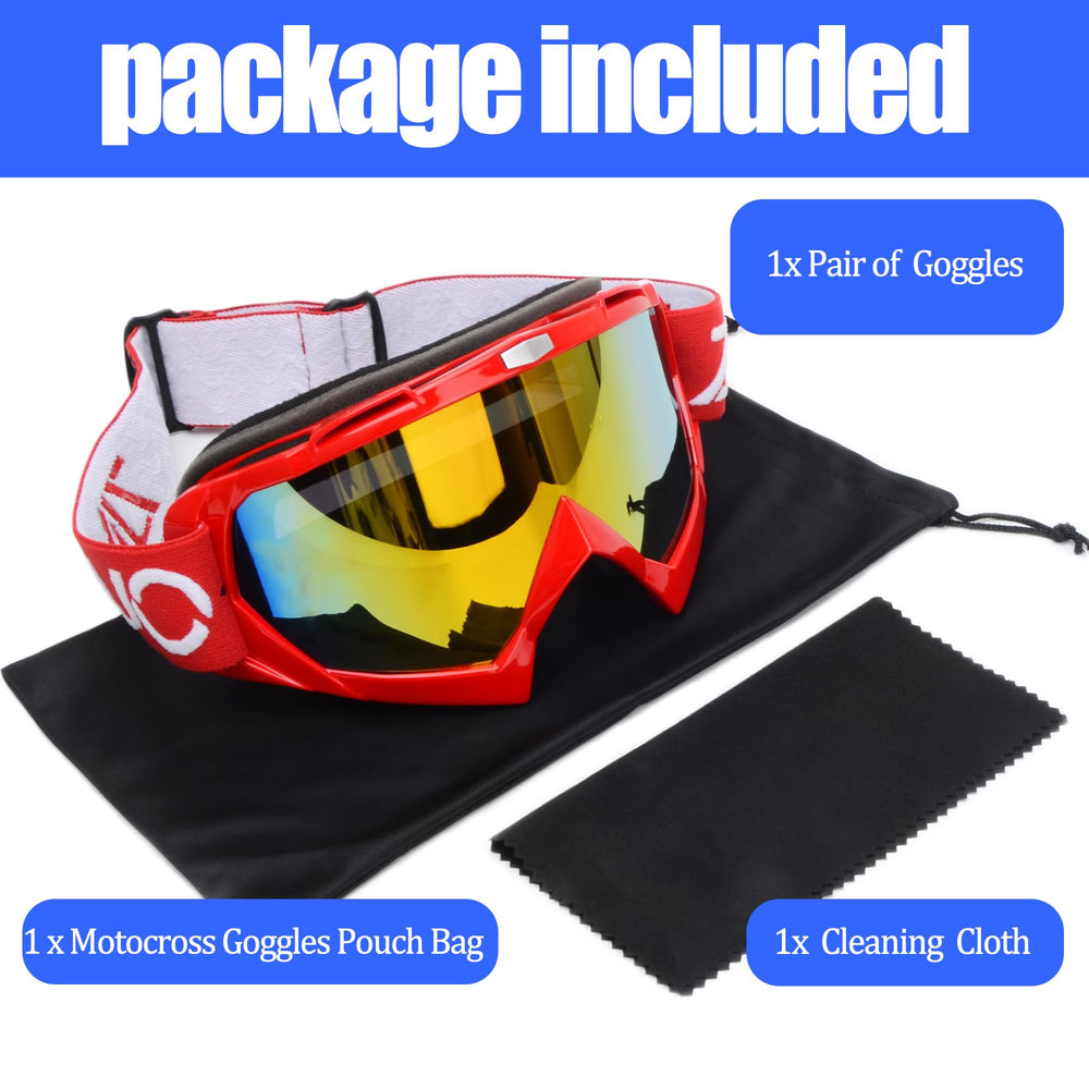 ZJNUO ATV Goggles provide ventilation to reduce wind buildup and fog