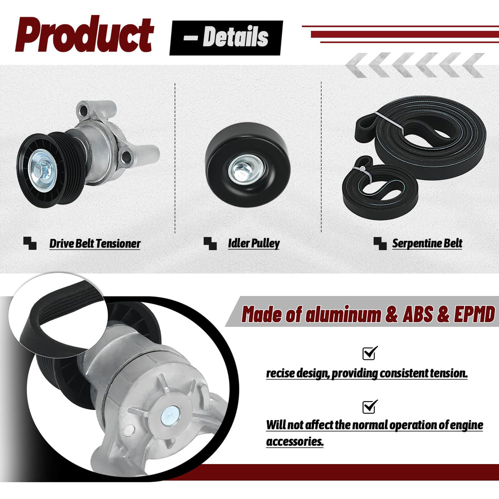 ZJTBLL aluminum tensioner body delivers durable, rigid support.
