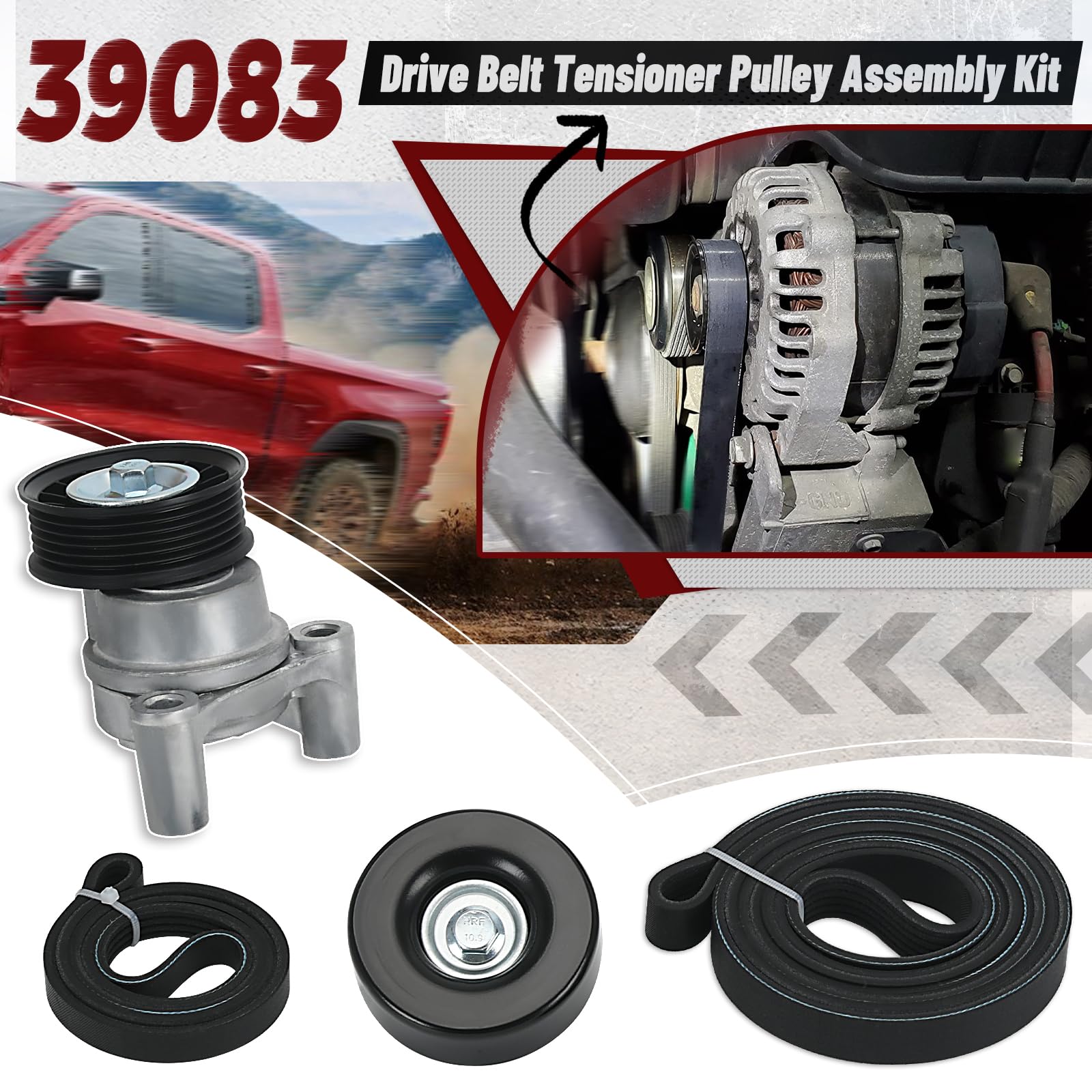 ZJTBLL idler pulley assembly supports quiet, stable belt movement.