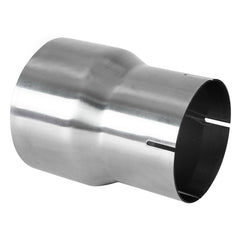 ZJXDZY 4-inch exhaust adapter close-up of polished finish for rust resistance.