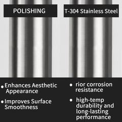 ZJXDZY stainless steel exhaust coupler highlighting durable T304 construction.