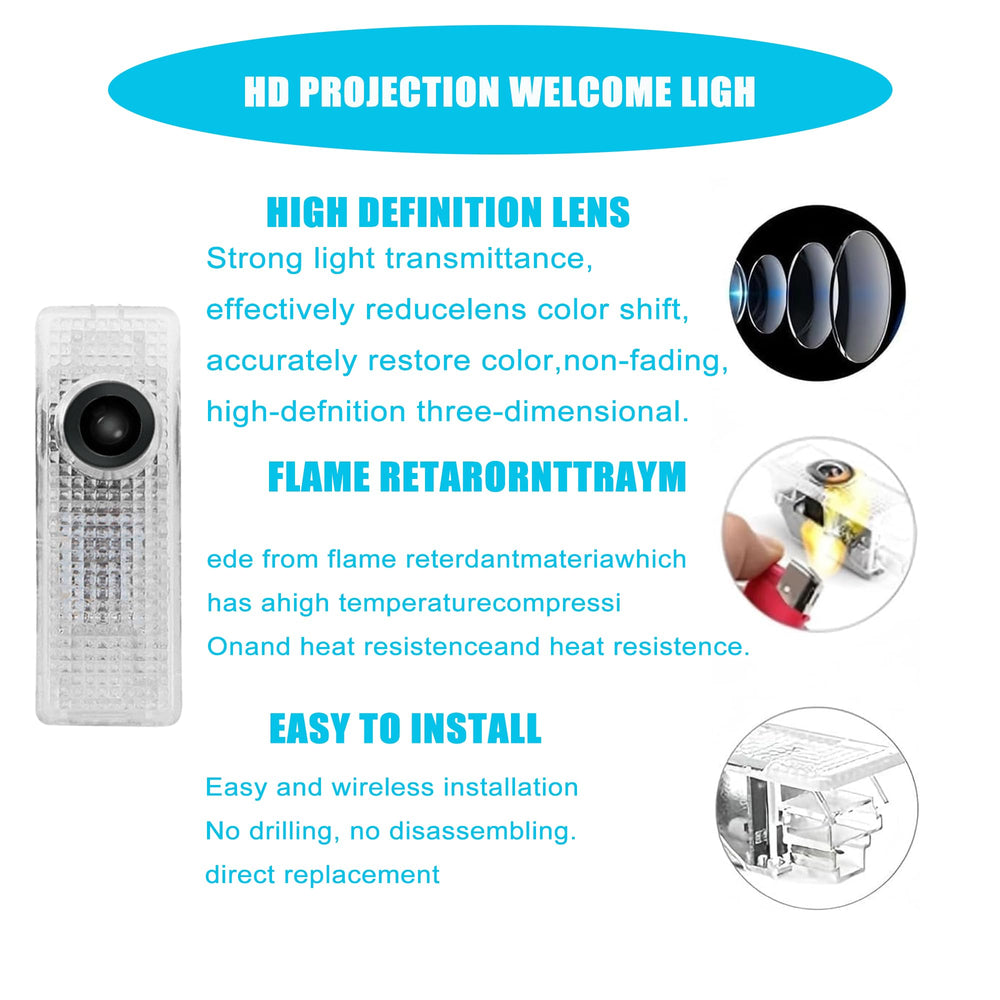 ZKAYUN LED door light logo welcome for car doors, premium illumination