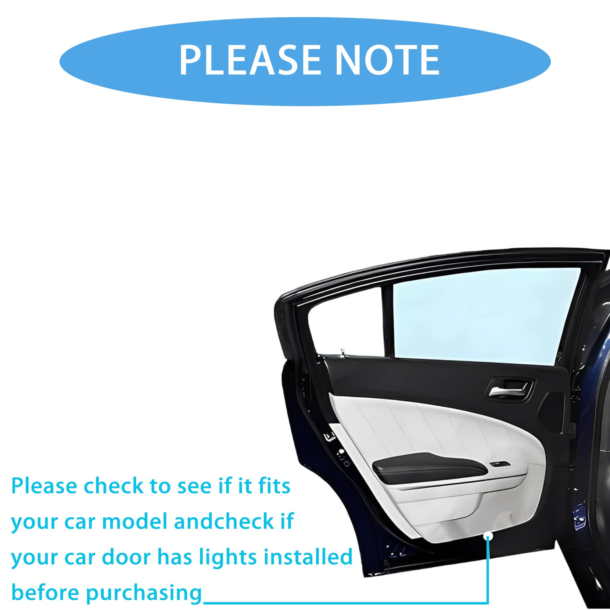 ZKAYUN two-pack kit for both doors provides balanced lighting