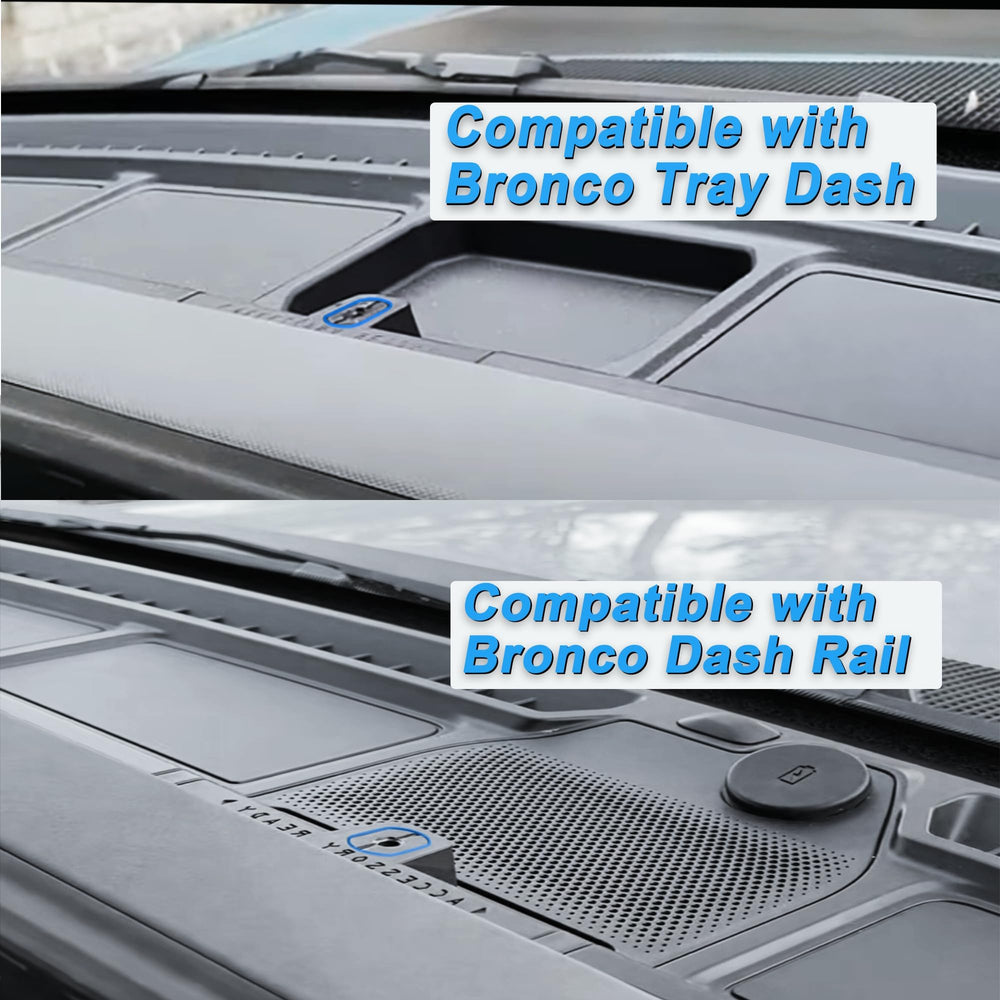ZKJAYOE Bronco mount easy dash install without drilling or scratches.