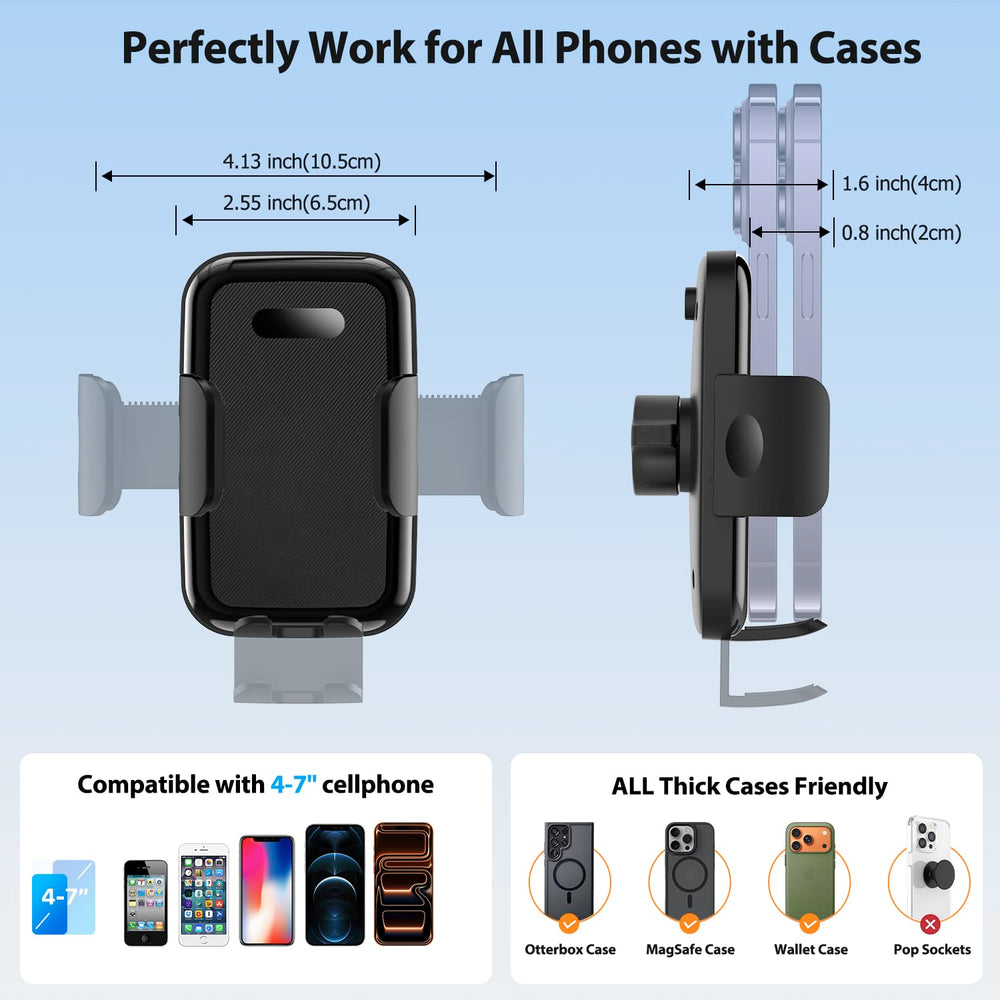 ZKJAYOE Bronco mount silicone pad protects phone from vibration.