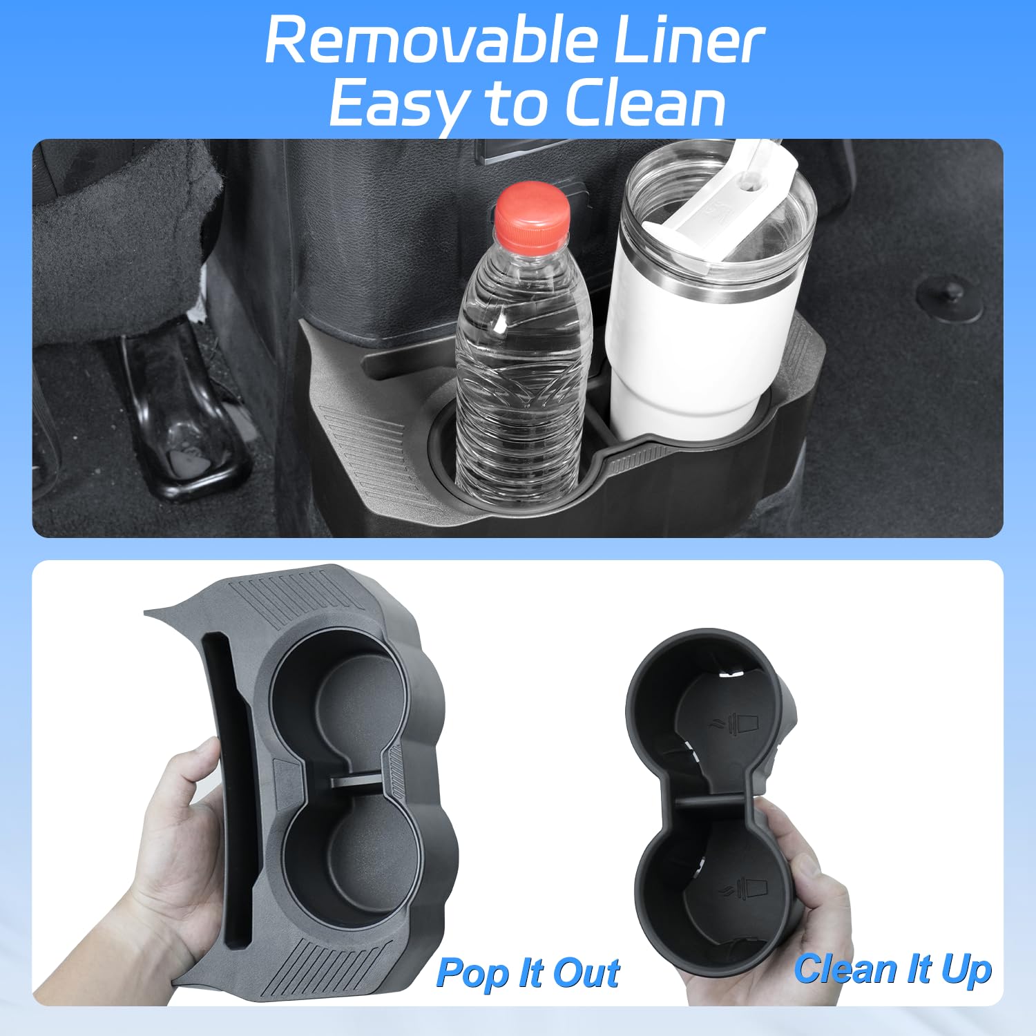 ZKJAYOE durable plastic with textured rubber withstands daily use and spills.