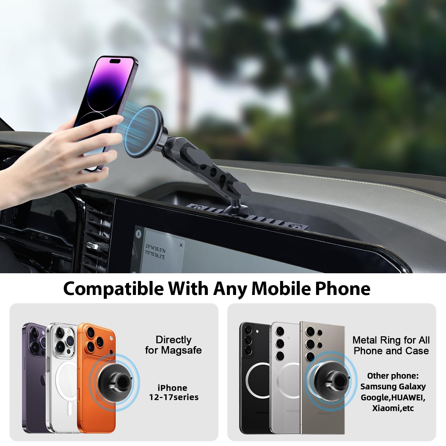 ZKJAYOE easy-screw-in-dashboard-installation delivers a clean OEM-like fit