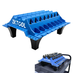ZKTOOL engine cylinder head organizer front view keeps parts neatly aligned during rebuilds.