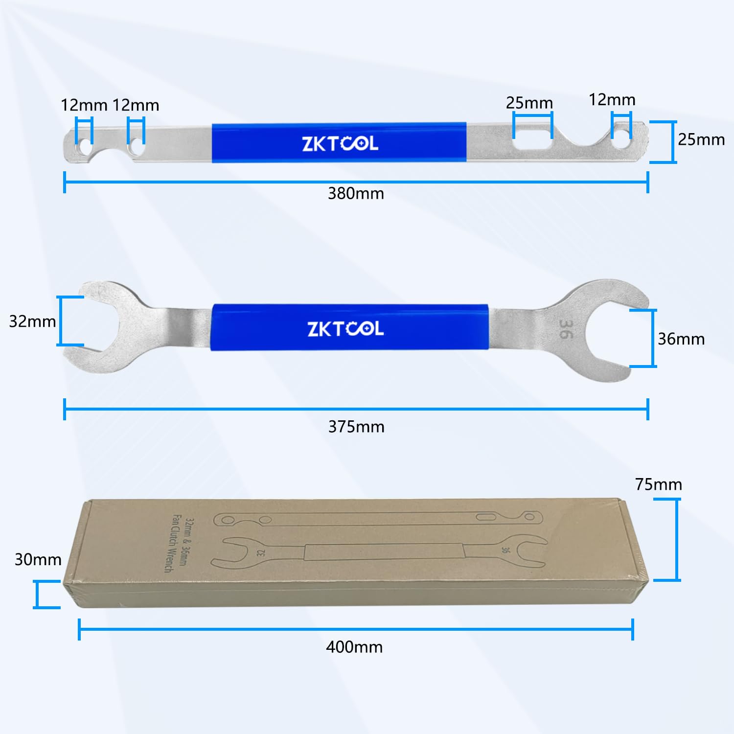 ZKTOOL ergonomic handle improves control during stubborn nut removal
