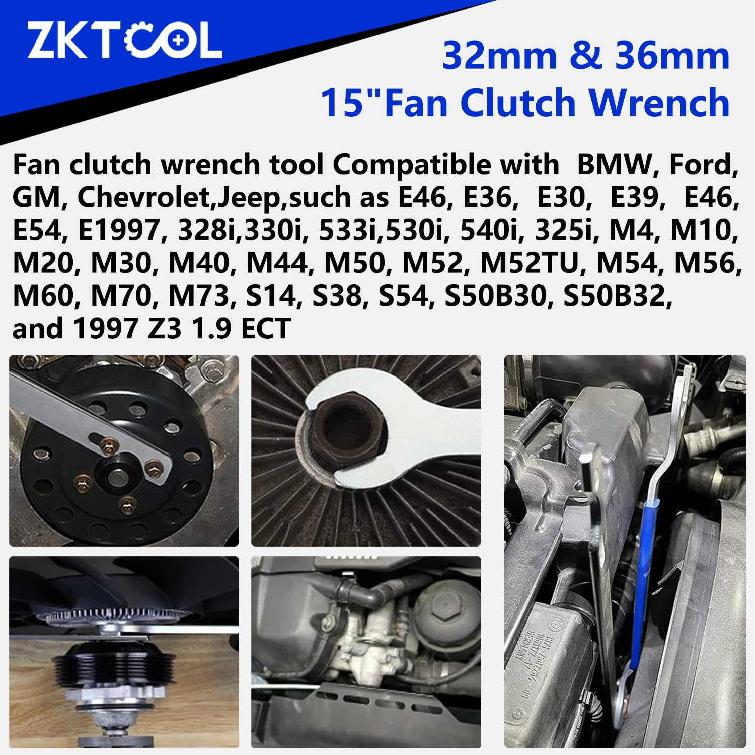 ZKTOOL heavy-duty wrench with rubber grip reduces effort
