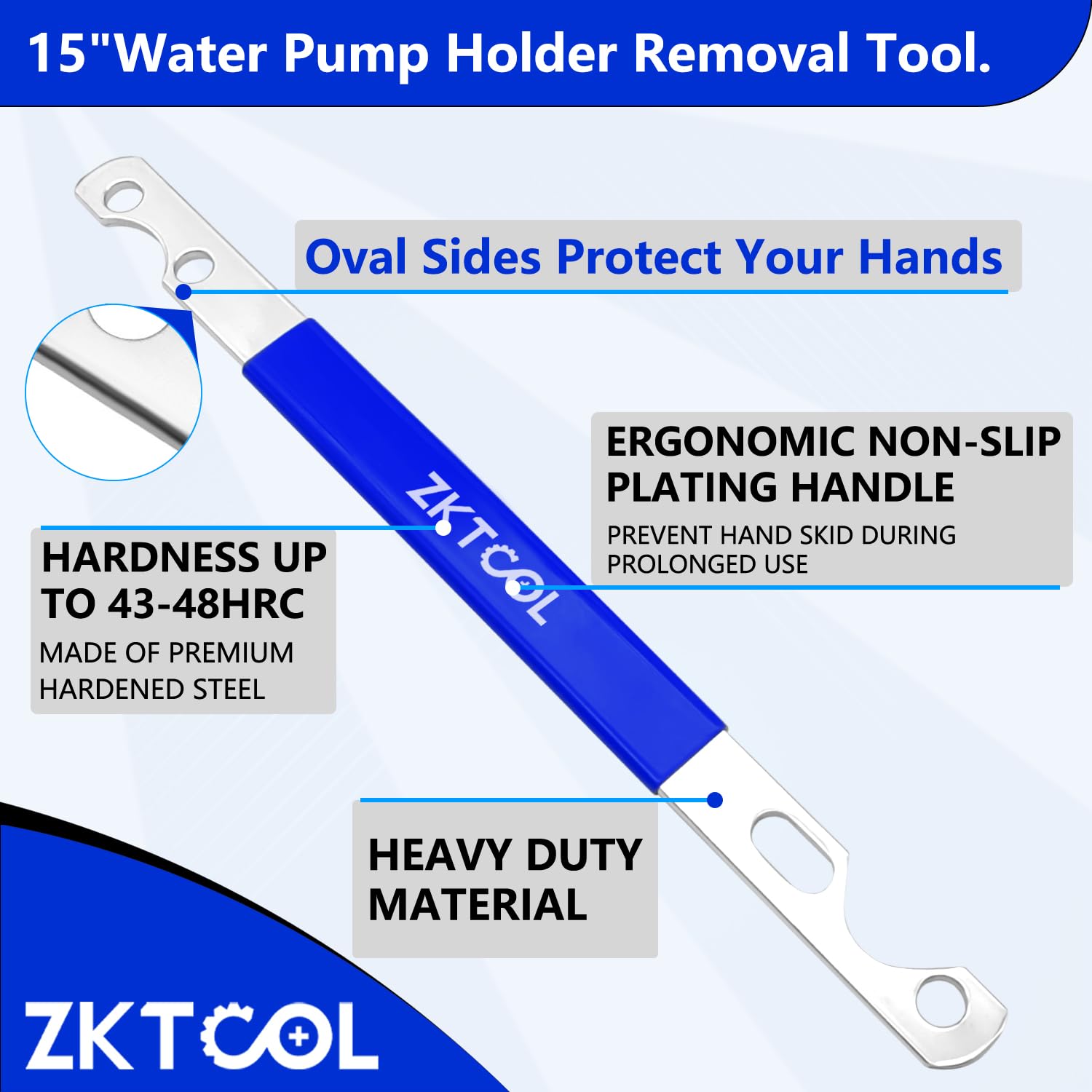 ZKTOOL pulley fixation tool locking the pulley for easy access