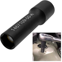 ZKTOOL strut socket in use on a Tesla front strut locknut