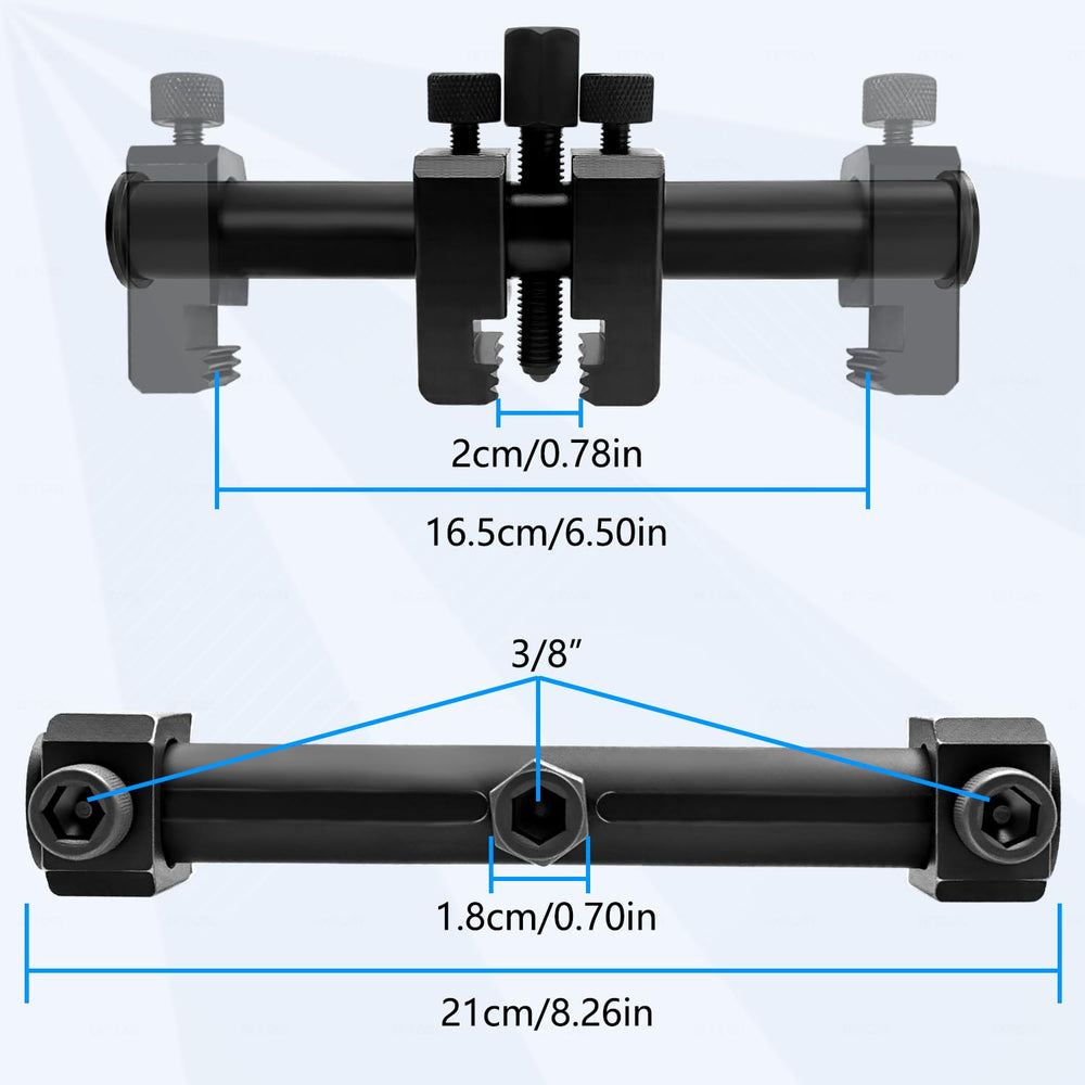 ZKTOOL compatible with 17 mm wrench or 3/8-inch square drive tools.