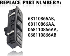 ZLC-ZAMXY window switch for Chrysler Town & Country 2012-2015; reliable operation.