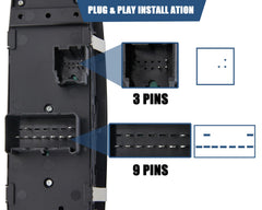 ZLC-ZAMXY window switch for Ram C/V; durable, simple install.