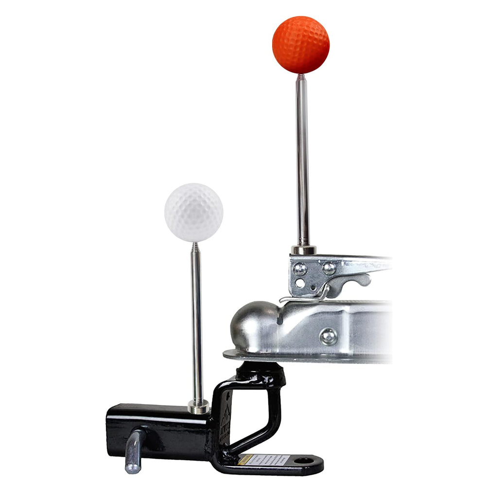 ZLEYECZ alignment kit poles extended for precise trailer hitching.