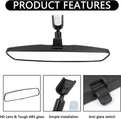 ZLPTEAM durable ball-joint mirror stays stable on rough roads.