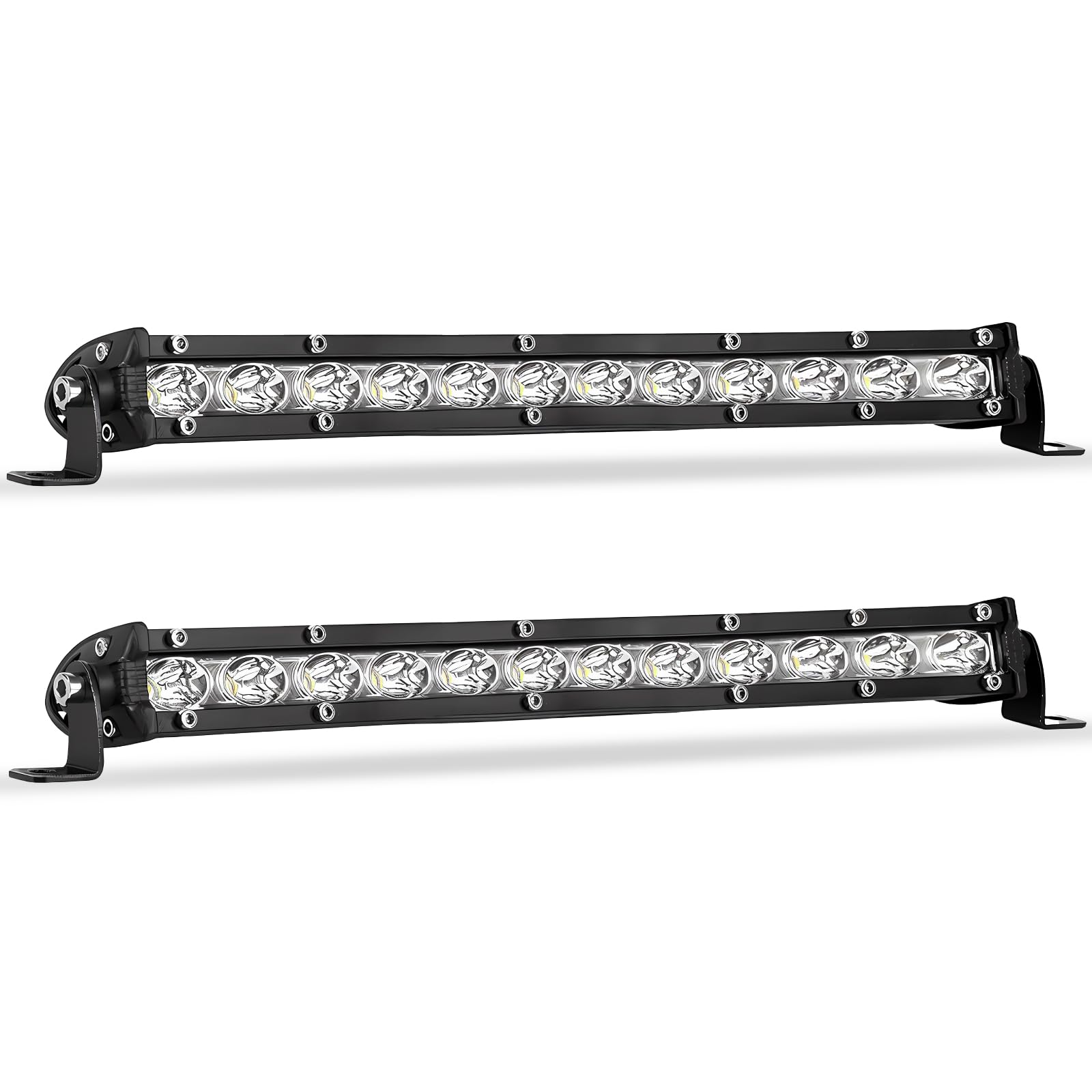 Zmoon 12in LED light bar front view for enhanced night illumination