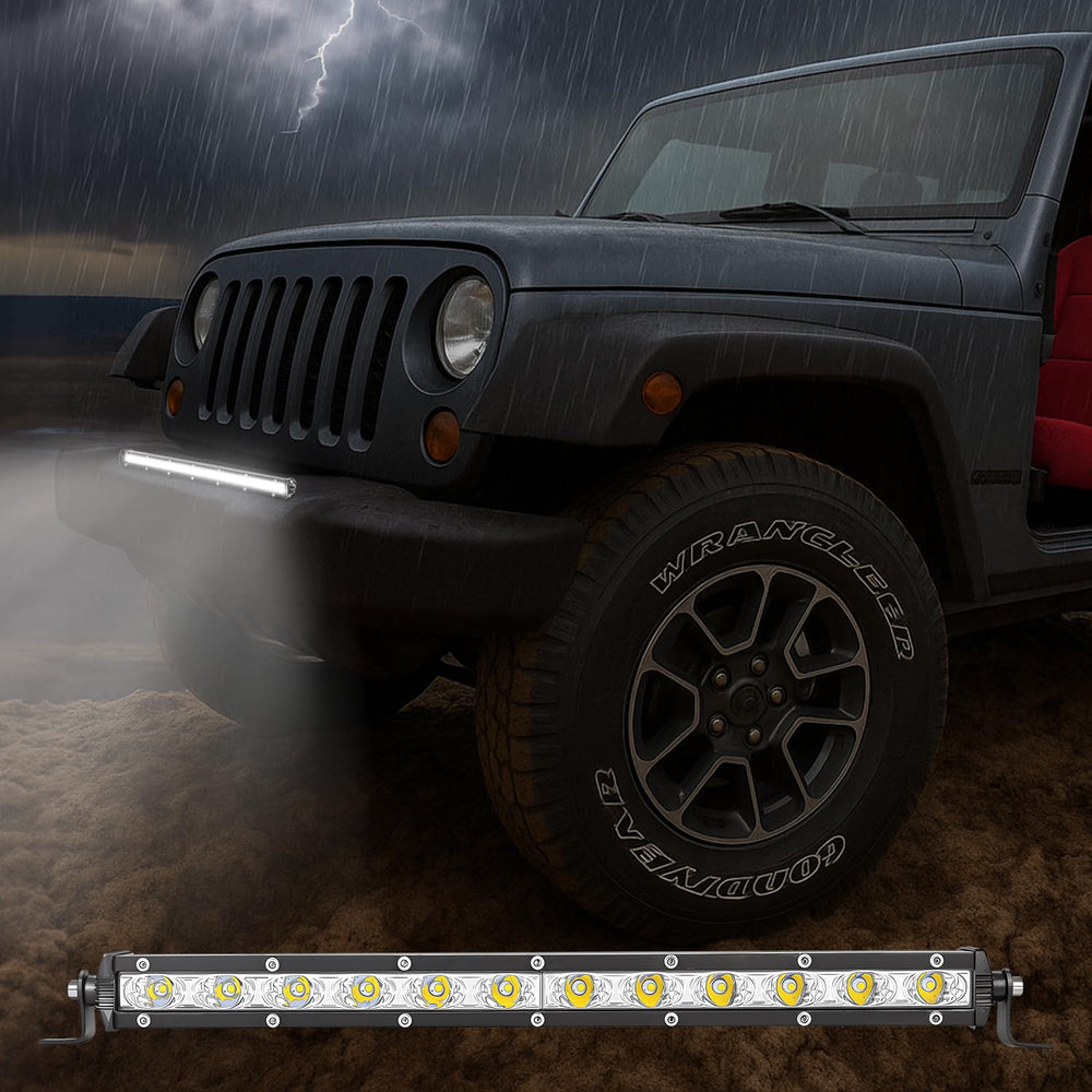 Zmoon 12in LED light bar packaging with all mounting hardware included