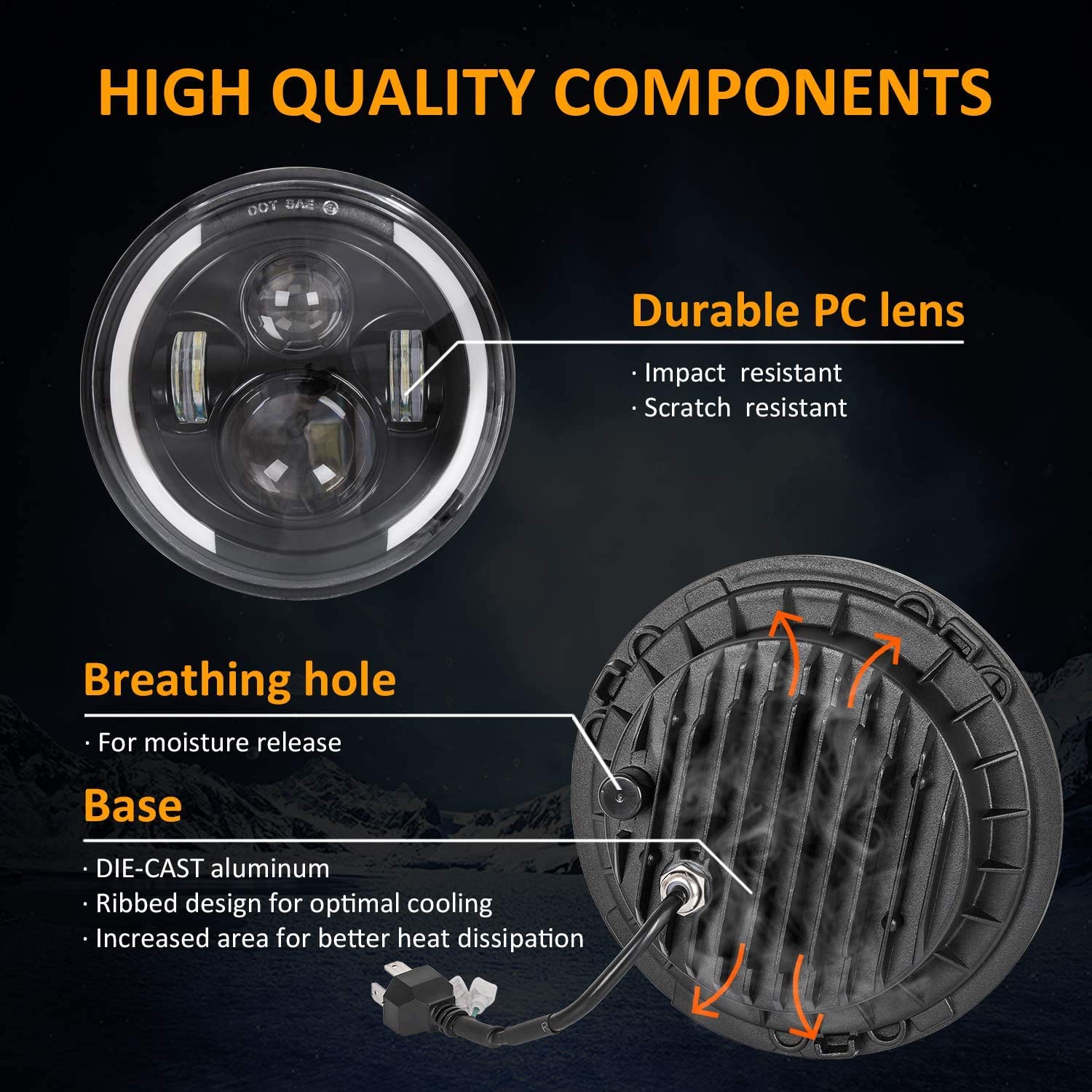 Zmoon amber halo detail highlights signal option and visibility.