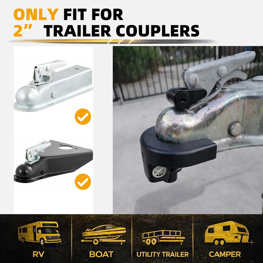 Tool-free installation for quick securing of your trailer tongue.