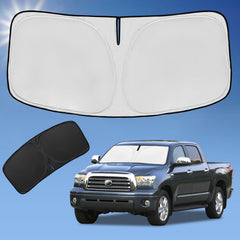 ZOIBV tundra sunshade front window cover blocks heat and glare.