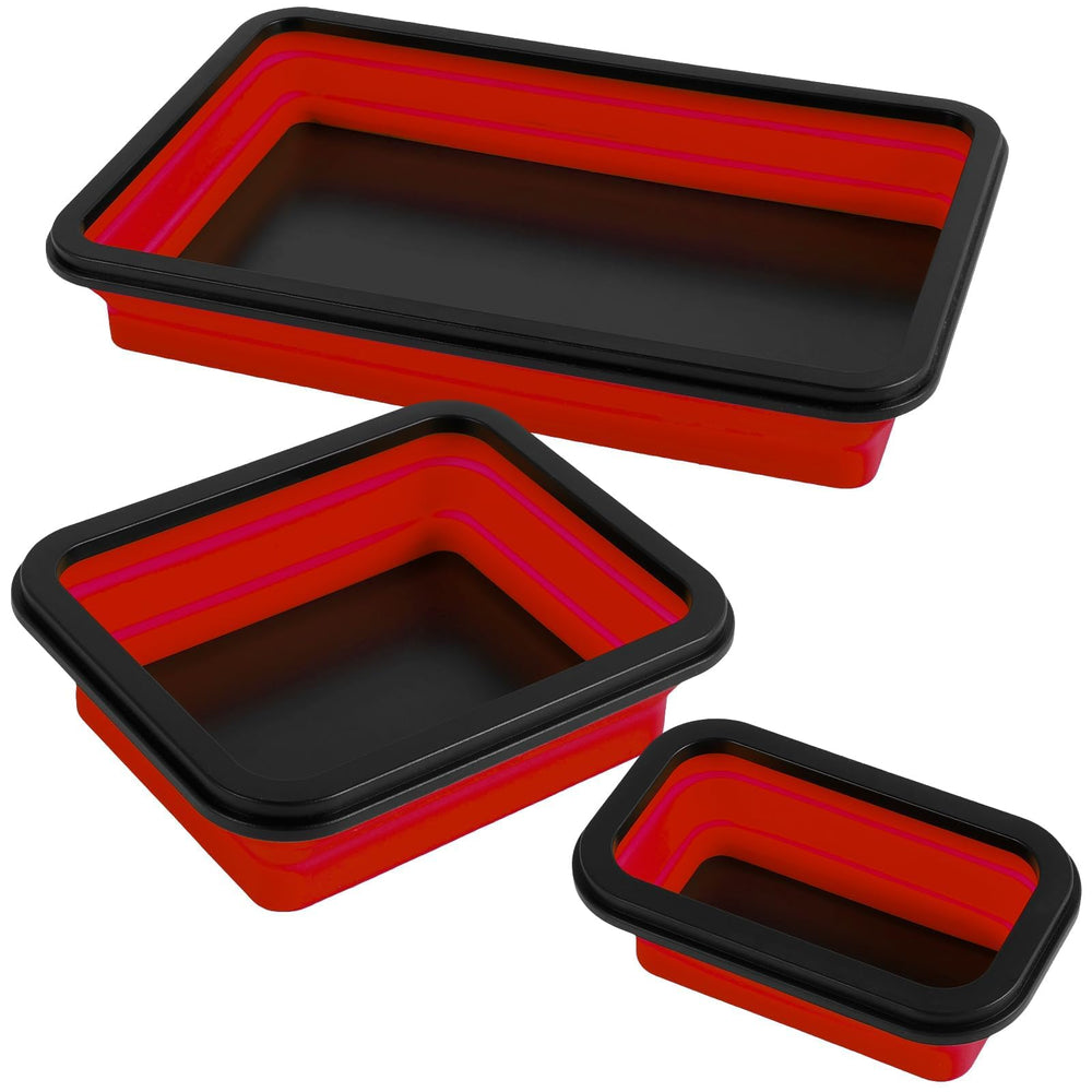 ZOLOTI silicone trays red resist scratches and clean easily after messy jobs