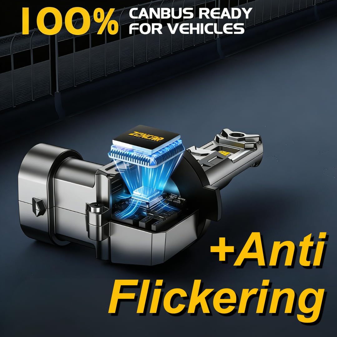 ZonCar anti flicker design reduces glare.