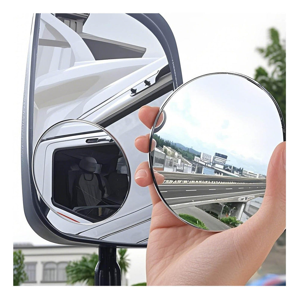 Z-oneMart 2pcs blind spot mirrors extend your field of view for safer lane changes.