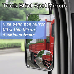 Z-oneMart wide-angle blind spot mirror expands your view for safer merging.