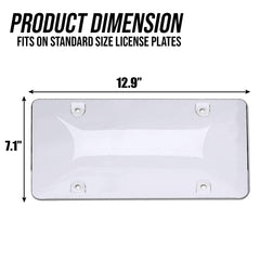 Zone Tech 2-pack bubble shields for plates offers durable, UV-resistant protection