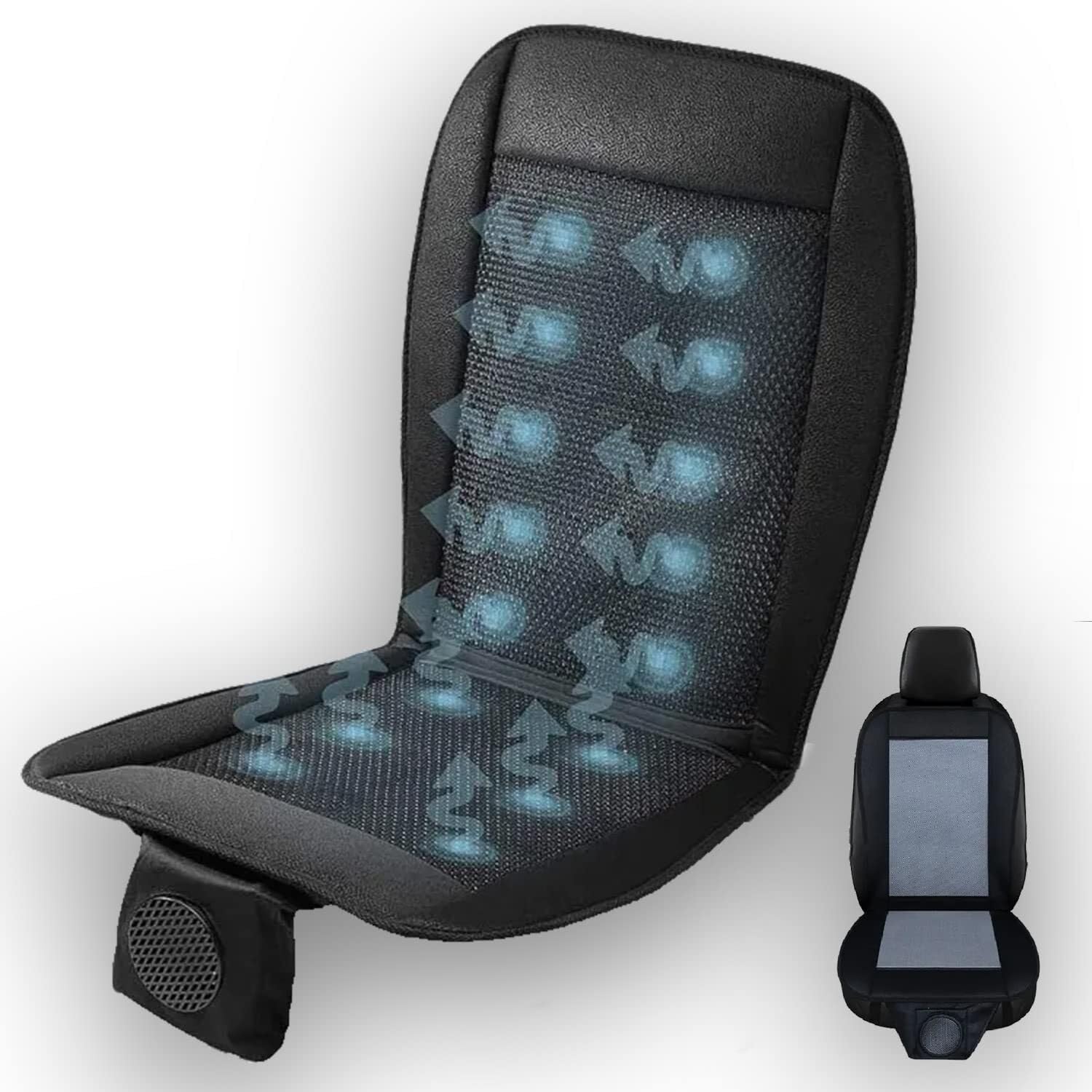 ZONETECH cooling seat cover microfiber layer enhances airflow to reduce perspiration.