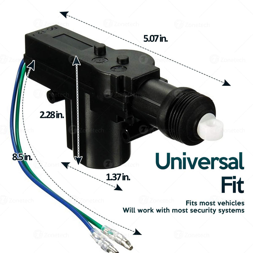 High-impact resin case supports durability for daily use in ZONETECH actuator.