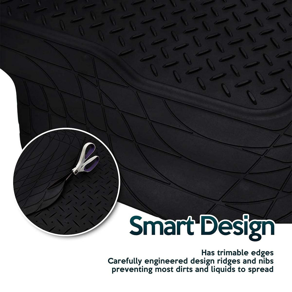 ZONETECH all-weather rubber with reinforced backing for anti-slip stability