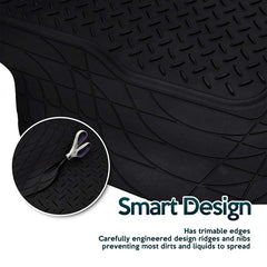 ZONETECH all-weather rubber with reinforced backing for anti-slip stability