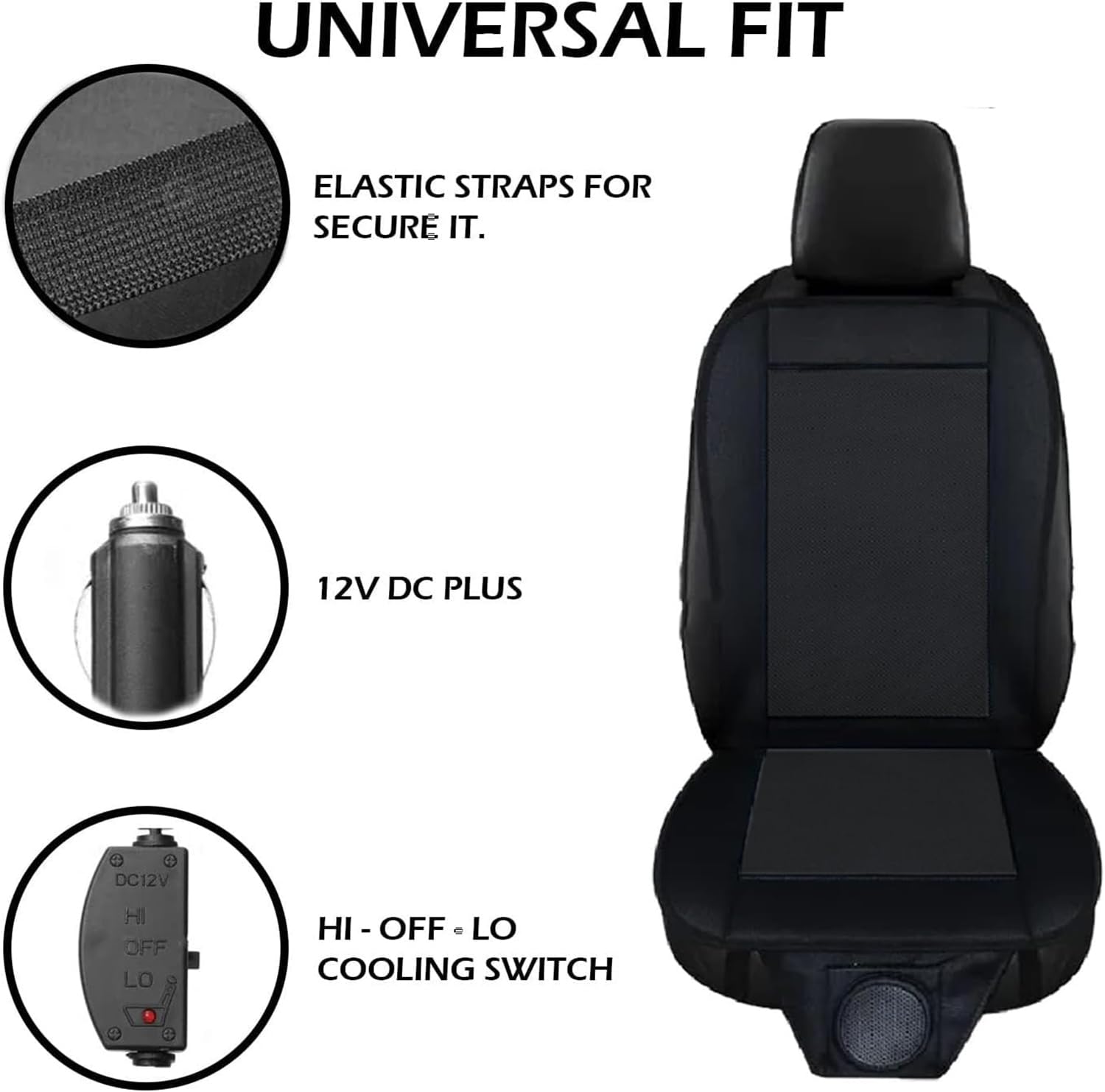 ZONETECH seat cushion with breathable mesh promotes fresh rides through steady air.