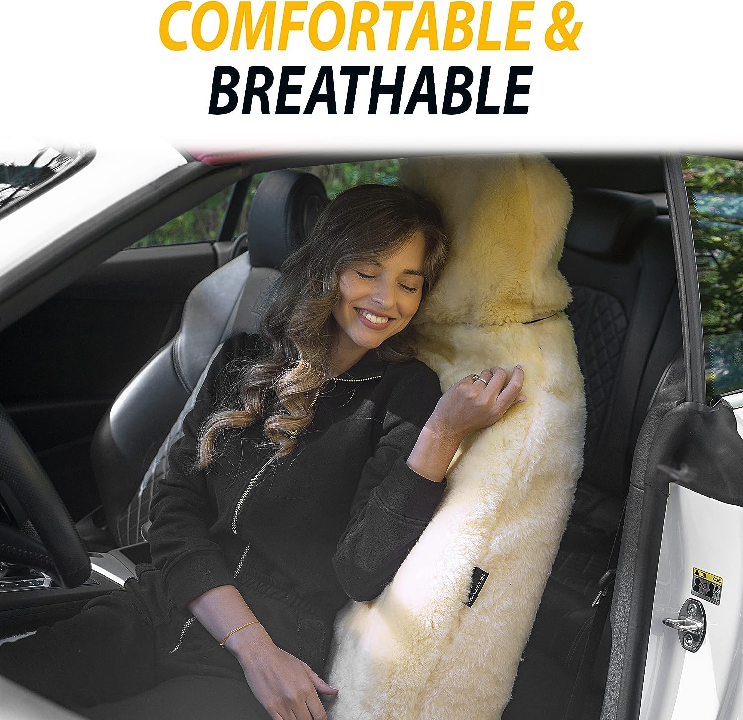 ZONETECH universal fit for cars, SUVs, trucks and vans with headrests