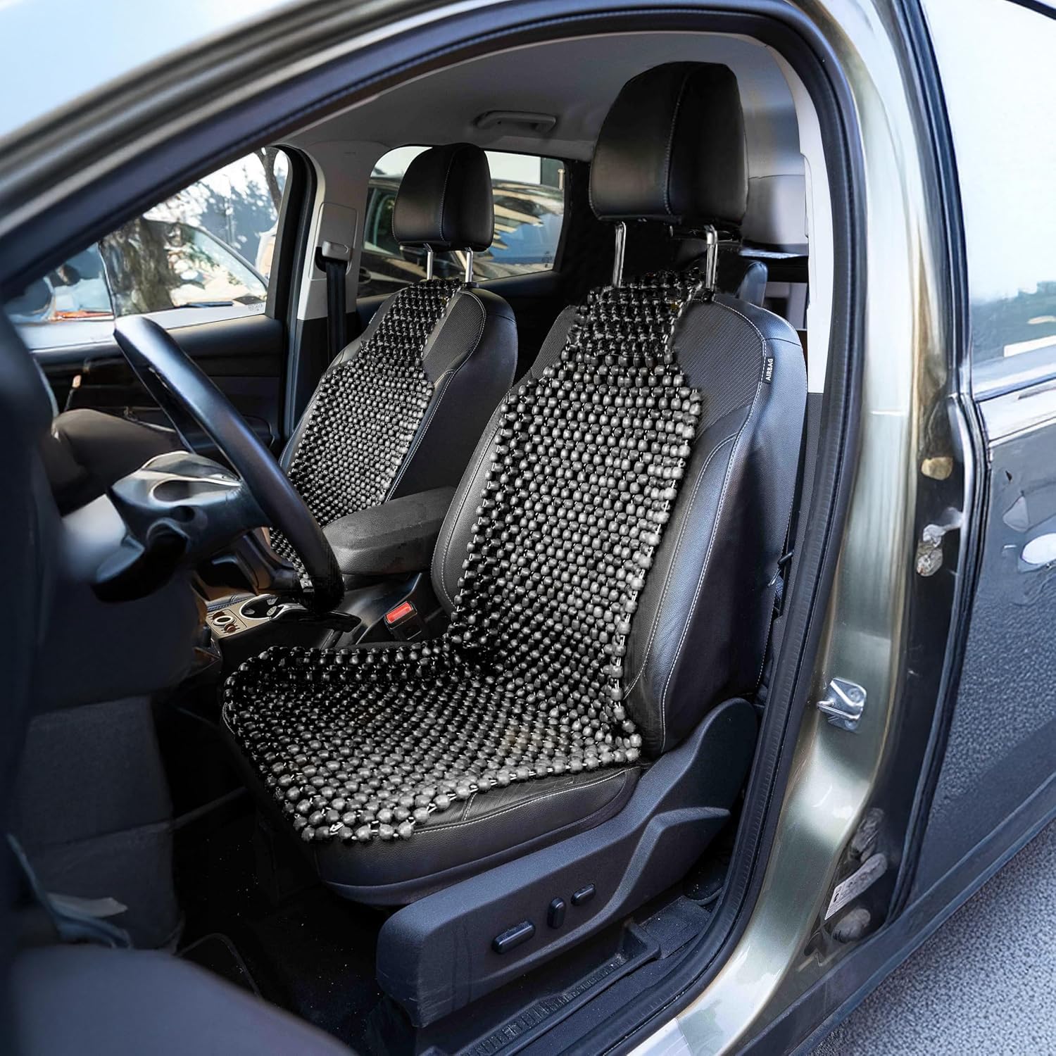 ZONETECH Two-pack cushions provide versatile use at home or on the road.