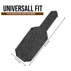 ZONETECH Wood Beaded Seat Cushion texture detail enhances comfort at work.