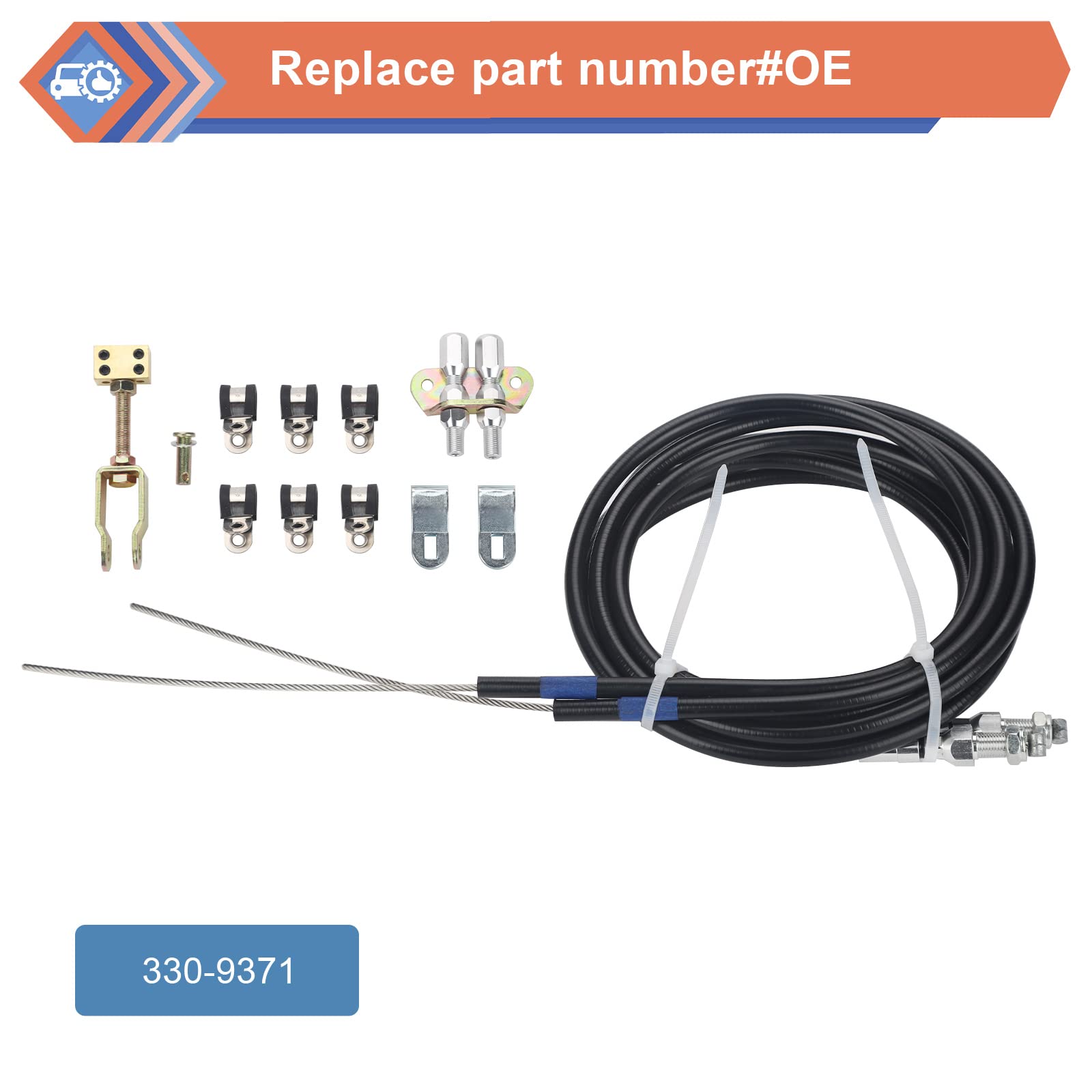 ZONFANT cable stop clevises secure endings for quick installation.