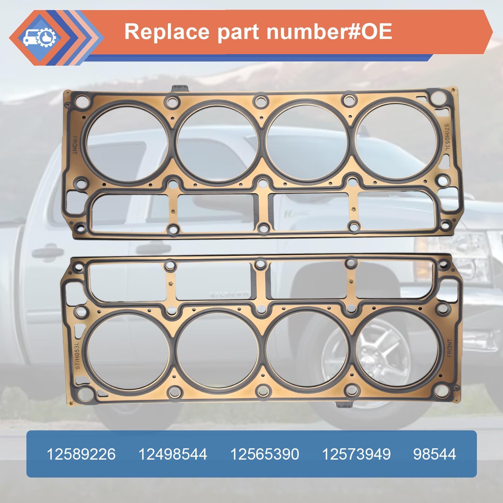 ZONFANT multi-layer head gasket assembly shows durable construction.