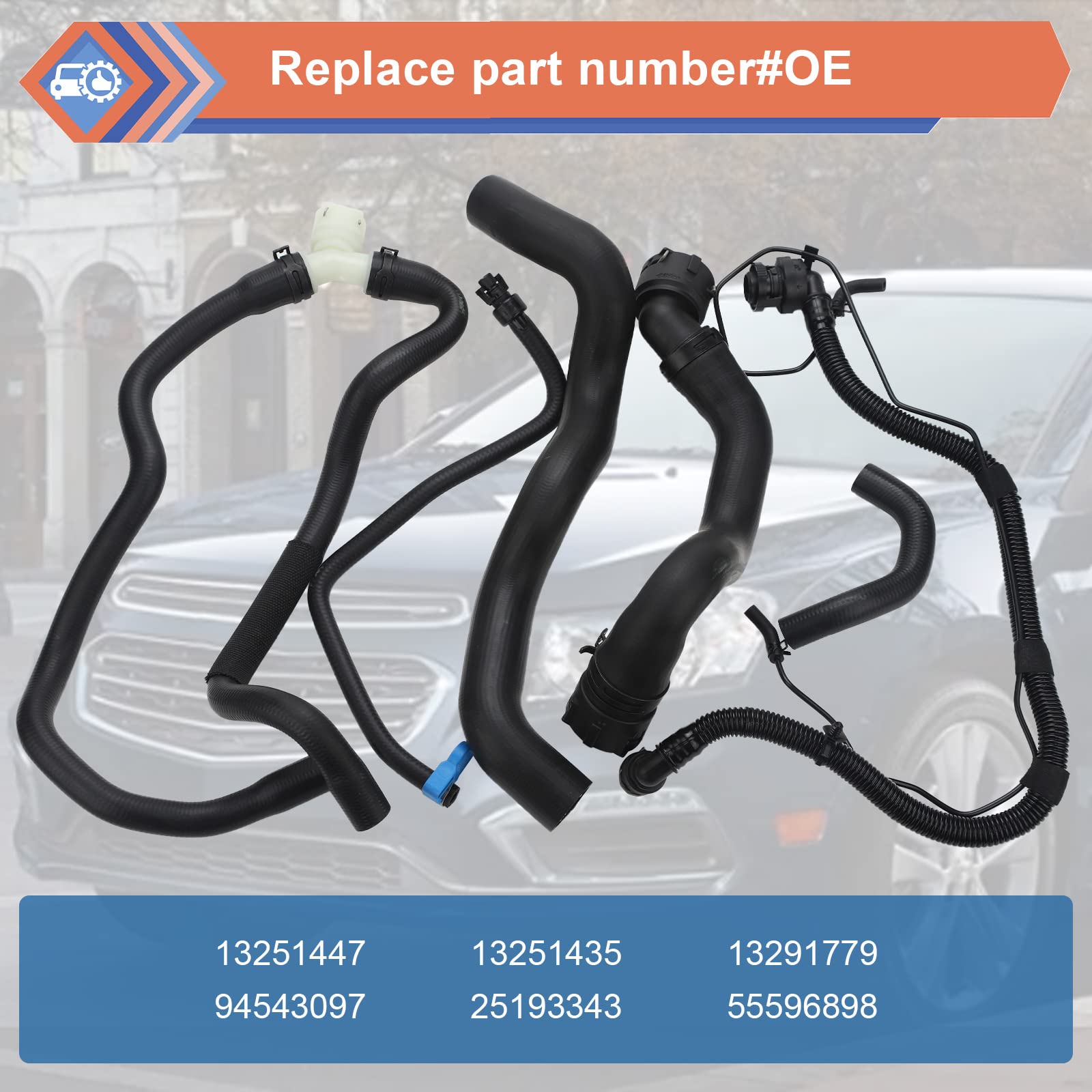 ZONFANT radiator outlet hose for Cruze 1.4L, reliable fit