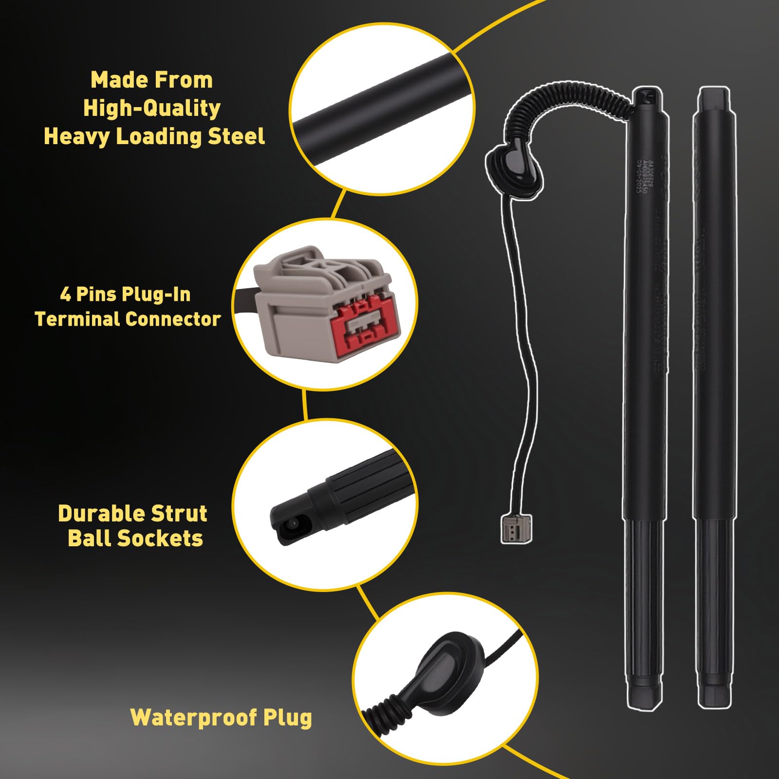 ZONFANT rear tailgate support highlighting durability and corrosion resistance