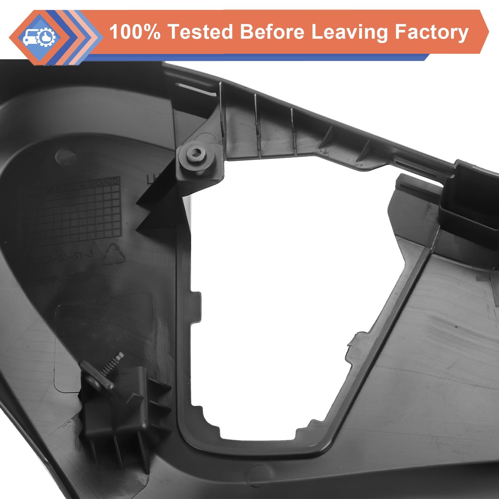 ZONFANT black seat track cover adds a clean interior look
