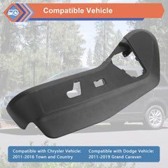 ZONFANT seat track cover installed, demonstrating direct-fit replacement