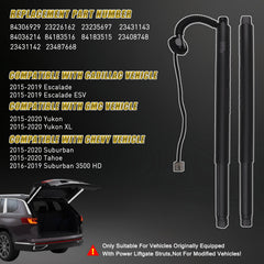 ZONFANT tailgate lift strut installation on GM vehicle