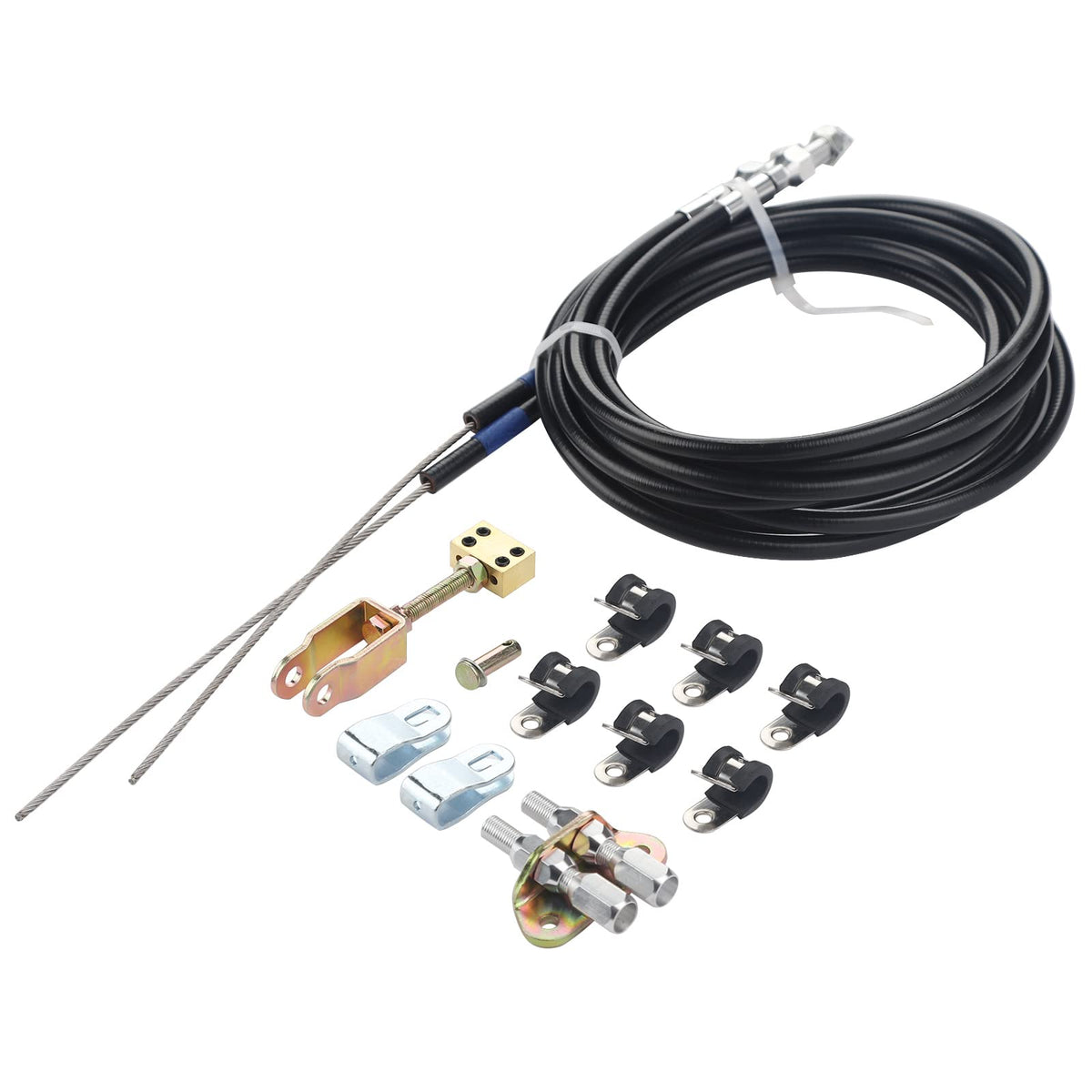 ZONFANT universal parking brake cable, 96-inch braided steel, ideal for rear disc conversions.