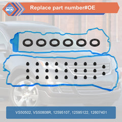 ZONFANT valve cover gasket set for Cadillac CTS highlighting compatibility