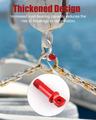 ZORUNNA carbon steel shackle with burr-free surface for safe handling and towing.